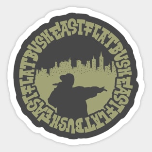 East Flatbush Beats: Urban Vibes for Hip-Hop Heads Sticker